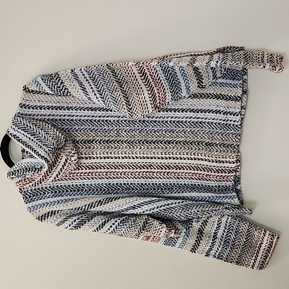 Baja  Stripe Hoodie with Front Pocket Multicolor Coogi  Size Meduim - Picture 8 of 16